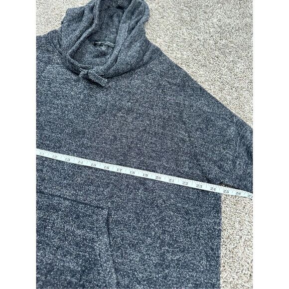 Barefoot Dreams Cozy Chic Lite Pebble Beach Pullover Hoodie Gray/Blue XL Soft - Picture 8 of 15